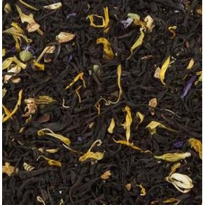 Franske dr�mme - sort te med hibiscus, roser, blomster & bergamot